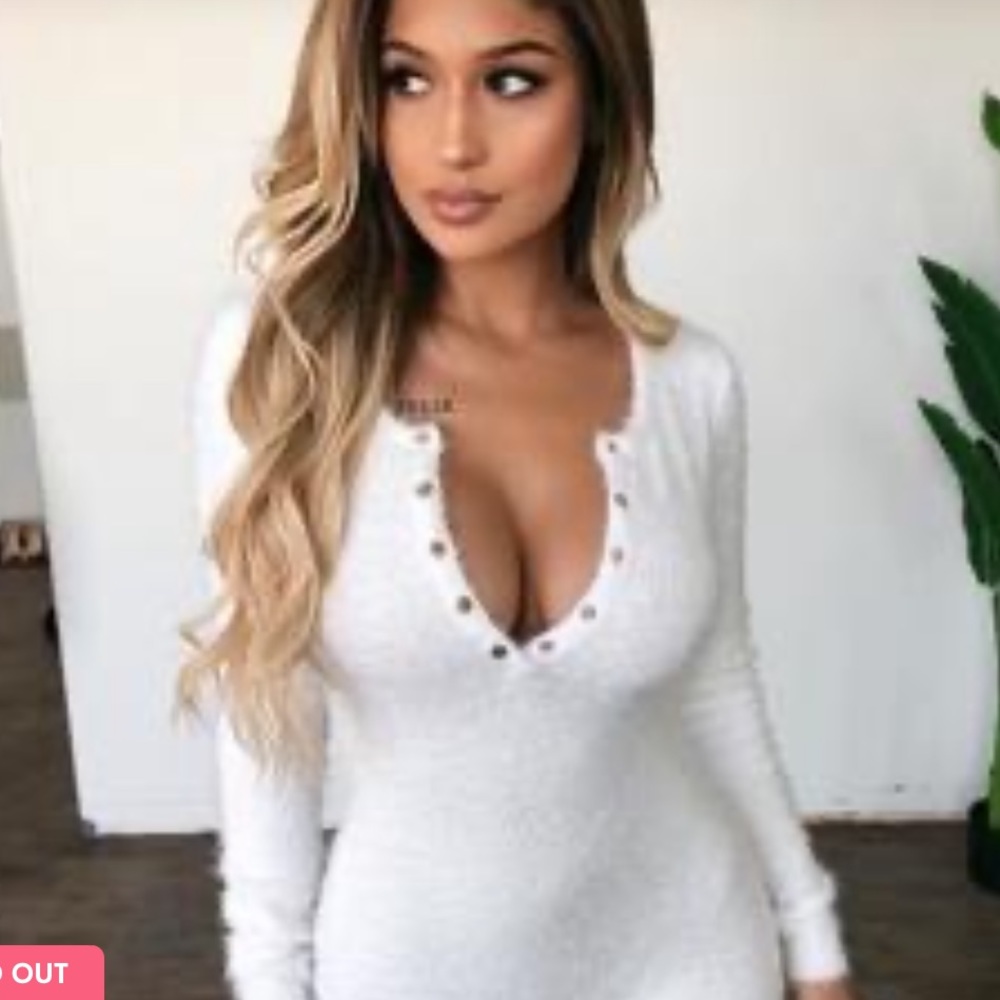 NWT OOTDFash Chelsey Furry Jumpsuit